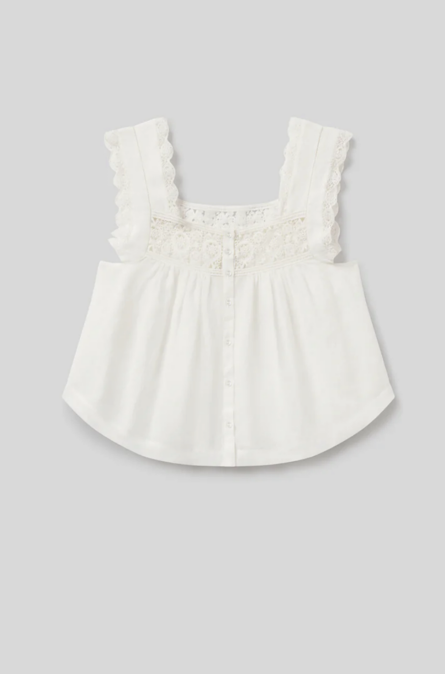Mia Embroidered Top White