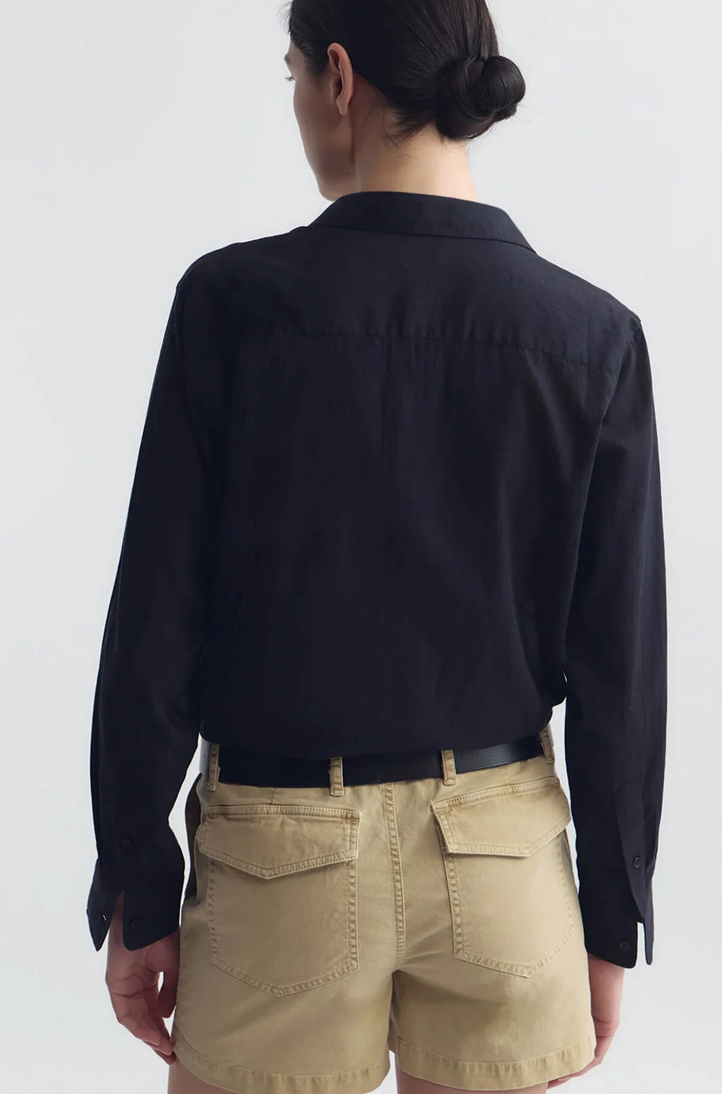 Nathael Ruffle Shirt Midnight