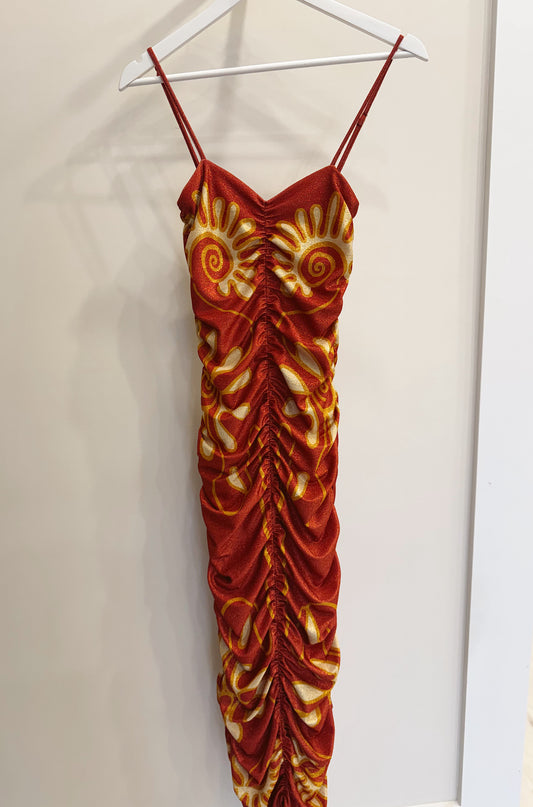 Hera Dress in Carmin