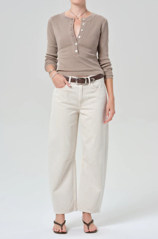Miro Relaxed Jean in Almondette