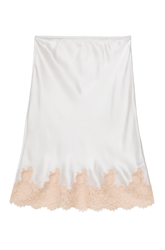 Elowette Skirt Salt with Peach Lace